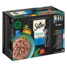 Vis Variatie Tonijn Zalm Kabeljauw Diepzeevis 96x85 g Sheba Nature's Collection