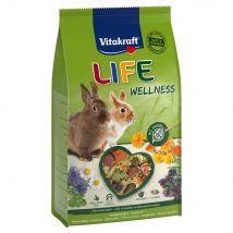 Voordeelpakket: 5x600g Vitakraft Life Wellness Dwergkonijn Klein Dierenvoer