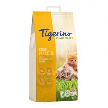 2x 14l Tigerino Maïs kattenbakvulling op Plantaardige basis - Dennengeur