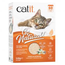 5,6kg de litière Catit Go Natural parfumée à la vanille pour chat