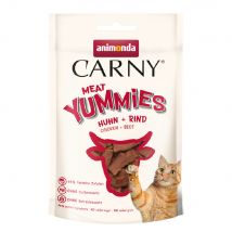 animonda Carny Adult Meat Yummies pour chat  - poulet + bœuf (10 x 50 g)