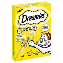 Dreamies Creamy Snacks - Voordeelverpakking kaas (44 x 10 g)
