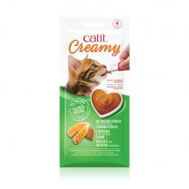 4x10g Catit Creamy poulet et agneau friandise pour chat