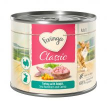 24x200g Classic Meat Menü Konijn & Kalkoen Feringa Kattenvoer nat
