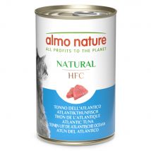 5x140g thon de l'Atlantique Natural HFC Almo Nature pour chat + 1 boîte offerte !