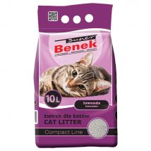 Litière Super Benek Compact Lavande pour chat -  2 x 10 L