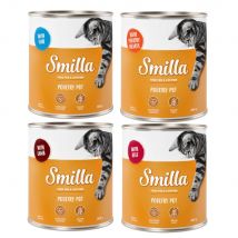 Voordeelpakket Smilla Gevogeltepannetje Kattenvoer 24 x 800 g - Mix (4 Soorten)