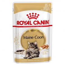 12x85g Maine Coon Adult en sauce Royal Canin Breed - Sachet pour chat