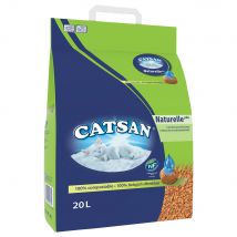 Litière Catsan, Naturelle Plus - lot % :  2 x 20 L