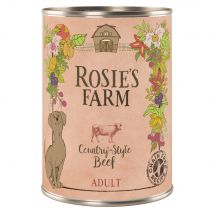 Rosie's Farm Adult 24 x 400 g Alimento umido per cani - Manzo