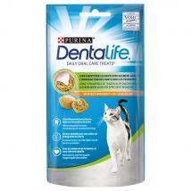 8x40g PURINA Dentalife Friandises à mâcher au poulet - Friandises pour chat