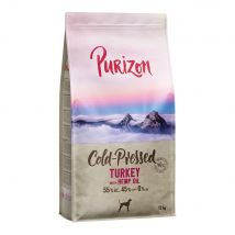 Lot Purizon Coldpressed 2 x 12 kg pour chien - dinde, huile de chanvre