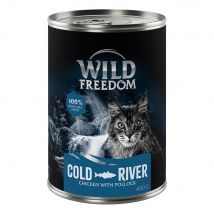 6x400g Adult Cold River Zeezalm & Kip Wild Freedom Kattenvoer