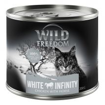 Wild Freedom Adult 12 x 200 g - senza cereali Alimento umido per gatto - White Infinity - Pollo & Cavallo