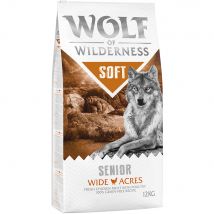 Multipack risparmio! 2 x 12 kg Wolf of Wilderness Adult Soft Crocchette semi-umide per cani - Senior "Wide Acres" - Pollo
