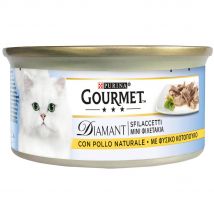 48x85g Natuurlijke Kip Gourmet Diamant Nat voor Katten