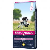 15 kg Puppy Medium Breed Kip Eukanuba Hondenvoer