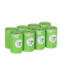 8 rouleaux de 15 sacs à excréments biodégradables HAFENBANDE - pour chien