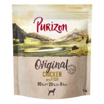 1kg croquettes Purizon sans céréales Adult poulet, poisson - pour chien