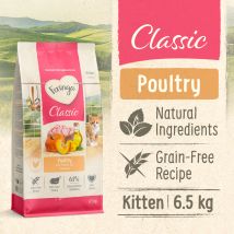 6,5 kg Feringa Kitten Classic volaille nourriture sèche pour chats