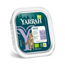 48x100g Yarrah Bio Wellness poulet, dinde, aloe vera pour chat