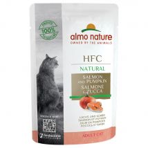 Almo Nature HFC Natural Buste 24 x 55 g Alimento umido per gatti - Salmone e Zucca