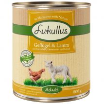 Lukullus 24 x 800 g Umido cane - Pollame & Agnello