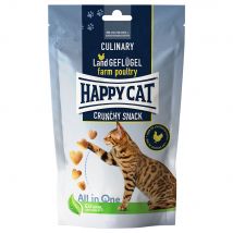 Happy Cat Culinary Crunchy Pollame di campagna Snack per gatti - Set %: 2 x 70 g