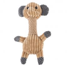 Jouet en peluche TIAKI Ecophant pour chien - L 31 x l 17 x H 13 cm