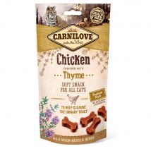 Carnilove Friandises semi-humides poulet, thym pour chat - 50 g