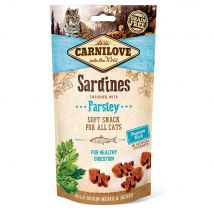 Carnilove Friandises semi-humides sardines, persil pour chat - 50 g