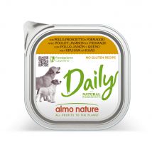 Almo Nature Daily 9 x 300 g pour chien - poulet, jambon, fromage