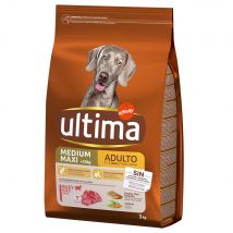 Ultima Medium / Maxi Adult Rund Hondenvoer - 3 kg