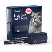 Traceur GPS Tractive CAT Mini pour chat - bleu foncé