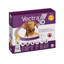 Vectra 3D pipetas para perros de 1,5 kg a 4 kg - 6 pipetas (6 x 0,8 ml)