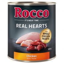Pack Ahorro: Rocco Real Hearts 24 x 800 g - Pollo