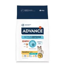 Pack ahorro Advance pienso para gatos 2 x 10 / 15 kg - Sterilized Sensitive con salmón - 2 x 10 kg
