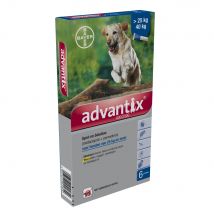 Advantix 400/2000 Spot-On Solution Honden vanaf 25kg 6 x 4,0ml