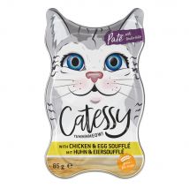 Catessy paté para gatos - Pollo con suflé de huevo (36 x 85 g)