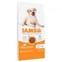 12kg for Vitality Dog Adult Large Kip IAMS Hondenvoer