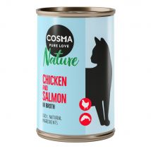 24x140g Kip & Zalm Cosma Nature Kattenvoer nat