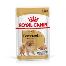 Royal Canin Breed 48 x 85 g / 40 x 140 g Alimento umido per cani - 48 x 85 g Pomeranian Adult