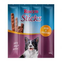 120g Rocco Sticks 12 x bœuf, poulet - Friandises pour chien