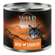 Wild Freedom Adult 12 x 200 g - senza cereali Alimento umido per gatto - Wide Country - Pollo Puro