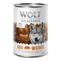 Wolf of Wilderness 6 x 400 g - Oak Woods - sanglier
