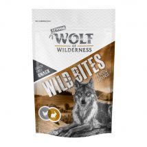 Multipack risparmio! Wolf of Wilderness Snack - Wild Bites 3 x 180 g - Senior Meadow Grounds - Coniglio