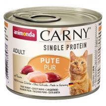 animonda Carny Single Protein Adult 24 x 200 g - Tacchino puro