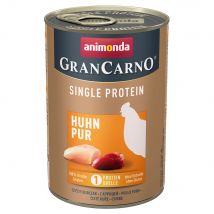 animonda GranCarno Adult Single Protein 24 x 400 g - Pollo puro