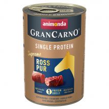 animonda GranCarno Adult Single Protein Supreme 24 x 400 g - Cavallo puro