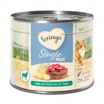 6x200g Single Meat Menu Lam met Aardappel & Kattengamander Feringa Kattenvoer
